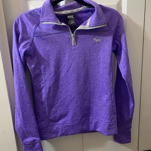 PINK Quartee Zip Crewneck